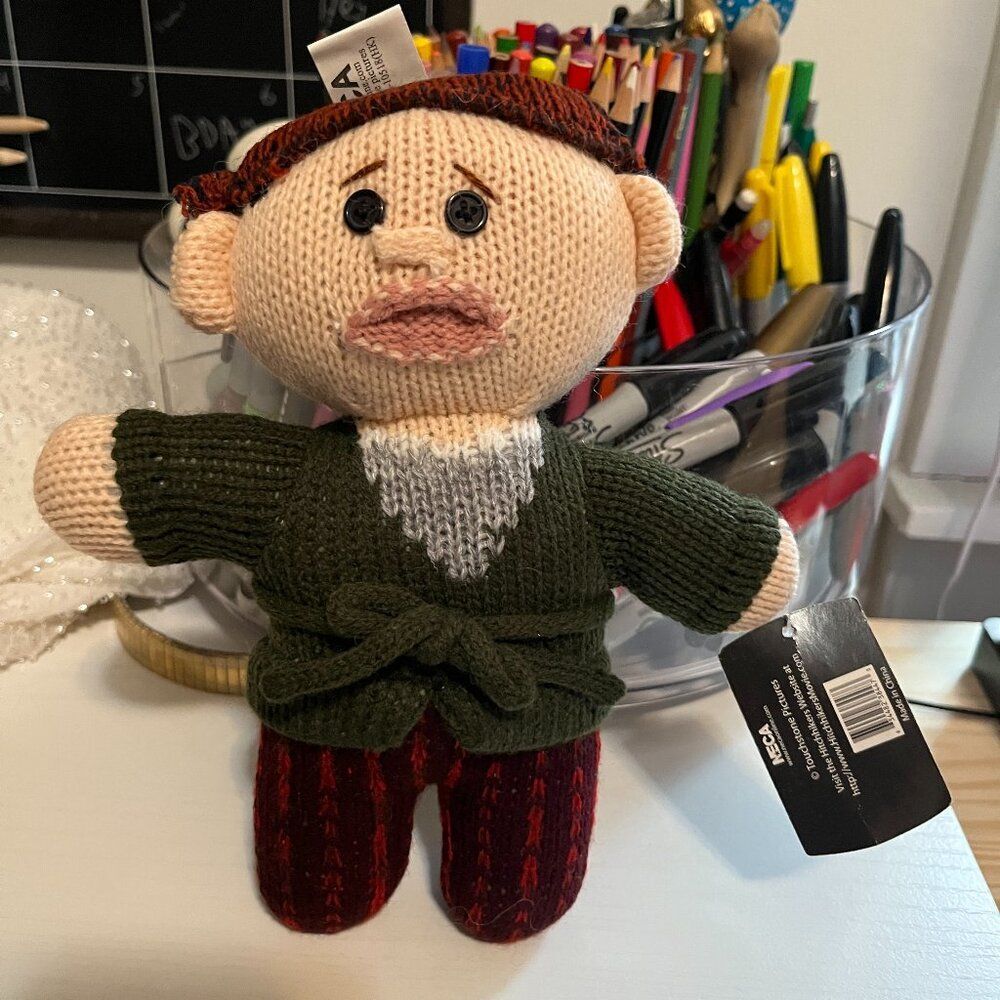 Hitchhiker's Guide to the Galaxy Arthur Dent RARE Crochet Knit Doll by NECA NWT